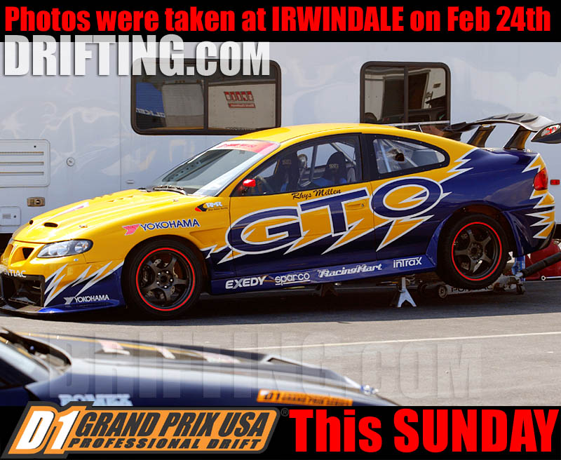 Further information on Team RMR Pontiac and the GTO drift car can be found